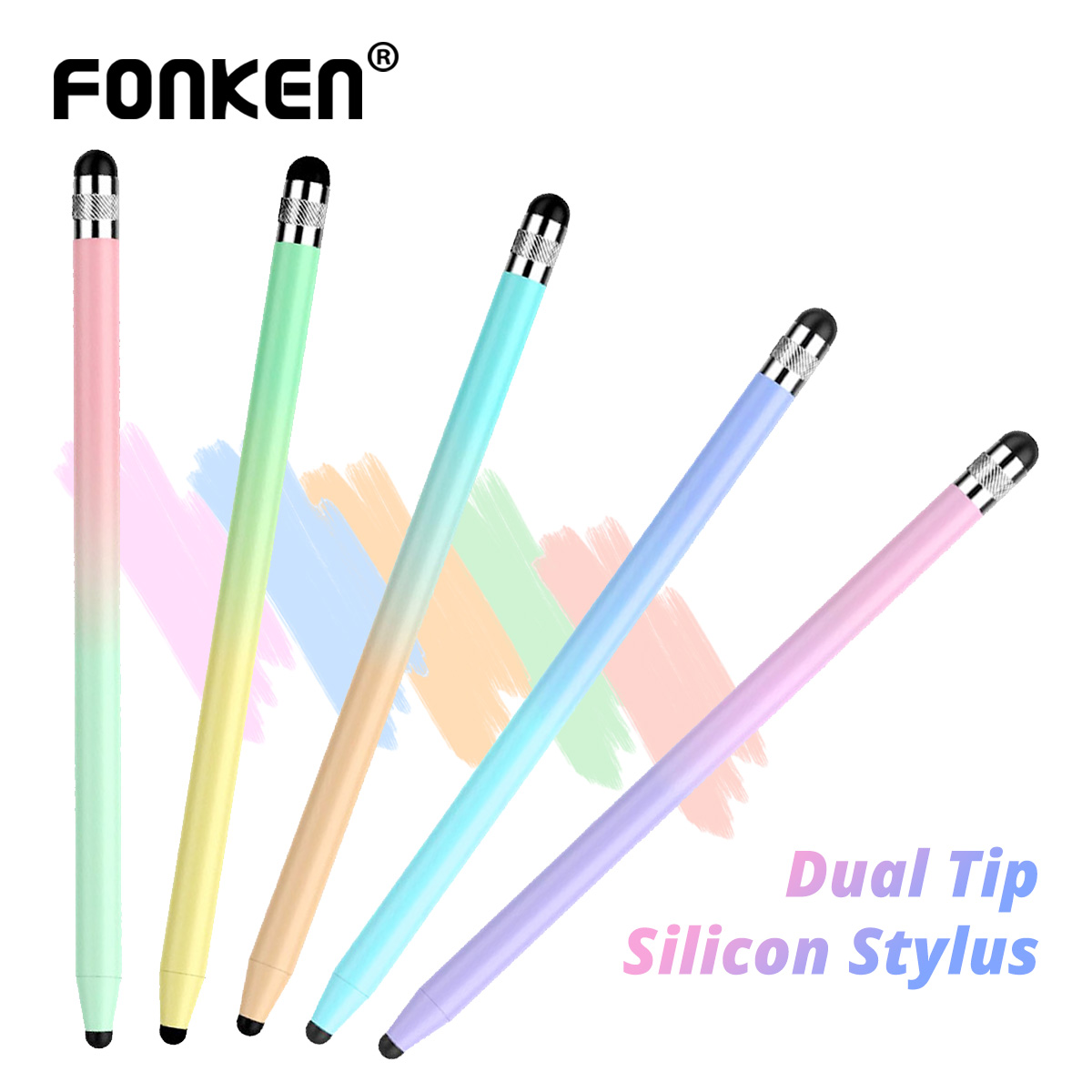 Tablet Accessories For Kids - Evrensel 2'si 1 Arada Dokunmatik Kalem,