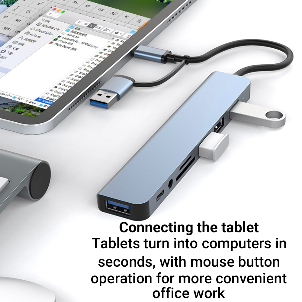 9'u 1 arada Çift Kafalı USB Ba - Officeworks Tablet Accessories incelemesi ve fiyatı