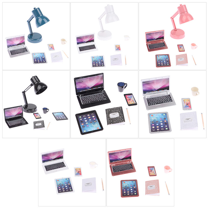 6/7 adet/takım 1:12 Dollhouse  - Tablet Accessories For Kids incelemesi ve fiyatı